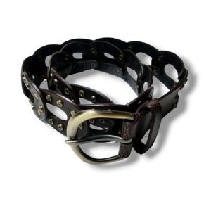 Vintage Boho Style Leather Belt | Large